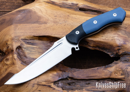 Begg Knives: Alligator - Blue G-10 - Sandvik 14C28N - Satin